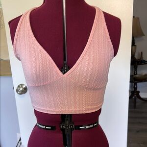 SHEIN Blush Pink Textured Tank Top